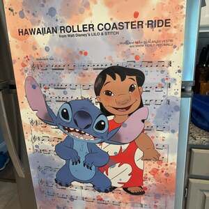 Lilo and Stitch \"Hawaiian Roller Coaster Ride\" Sheet Music Art Print